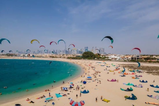 Kite Beach, spiaggia per famiglie a Dubai