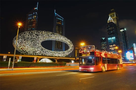 Tour notturno in bus di Dubai